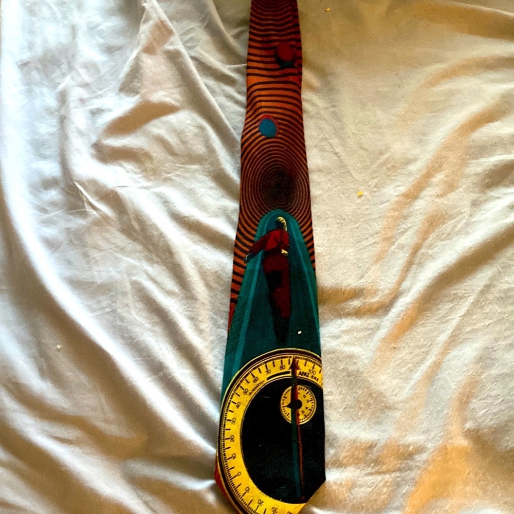 Time traveler tie hand sewn for Nordstrom by XMI. Never worn